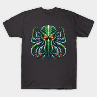 Biomech Cthulhu Overlord S01 D54 T-Shirt